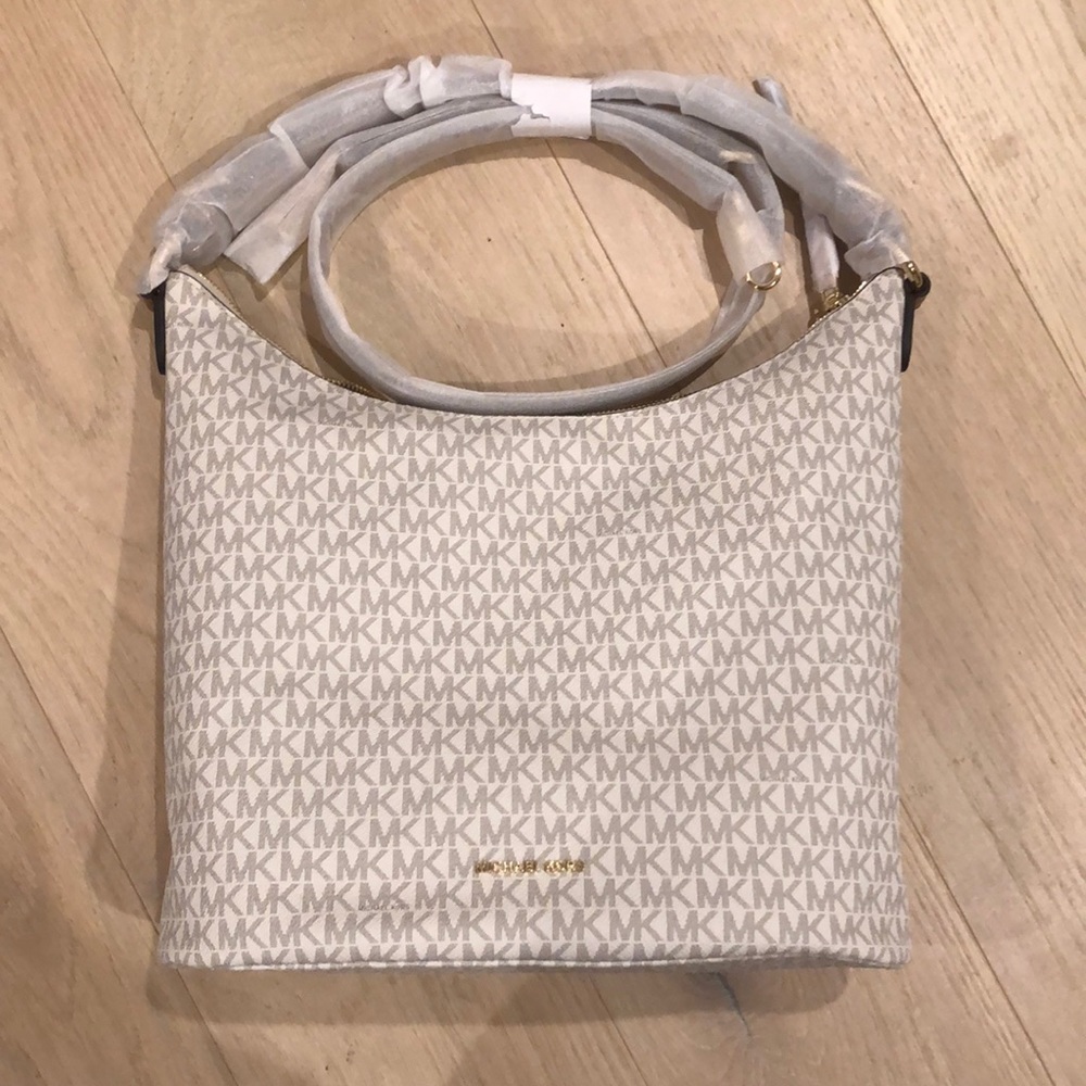 Michael Kors Lupita Signature Large Hobo Bag